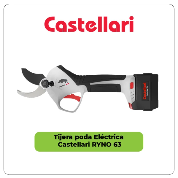 Tijera de poda eléctrica Castellari RYNO 50 y RYNO 63 - Imagen 2